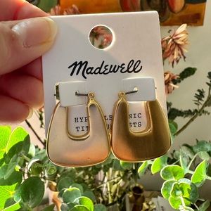 Madewell chunky u-shaped hoops